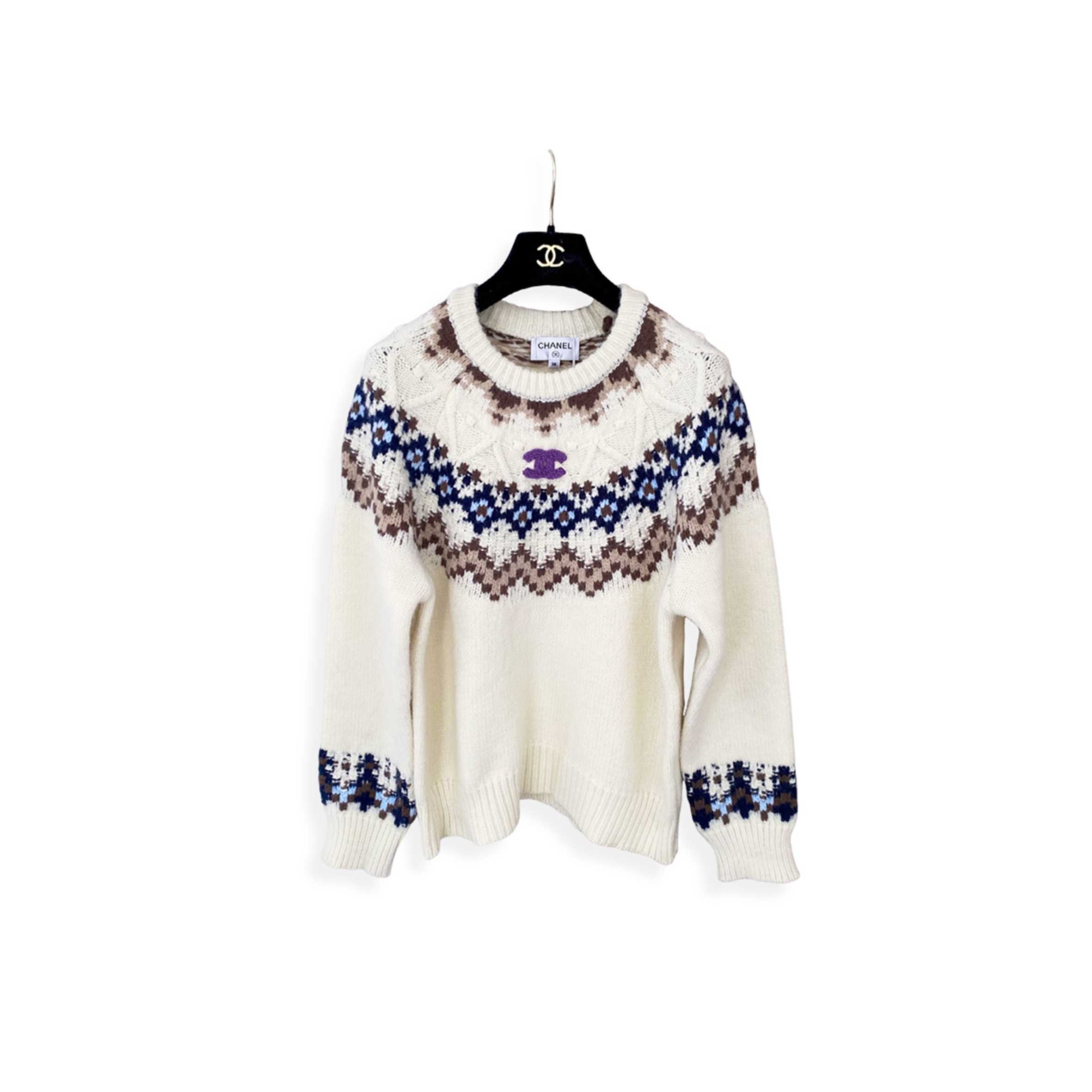 Ch**el fairisle jumper women casual long sleeve jumpers